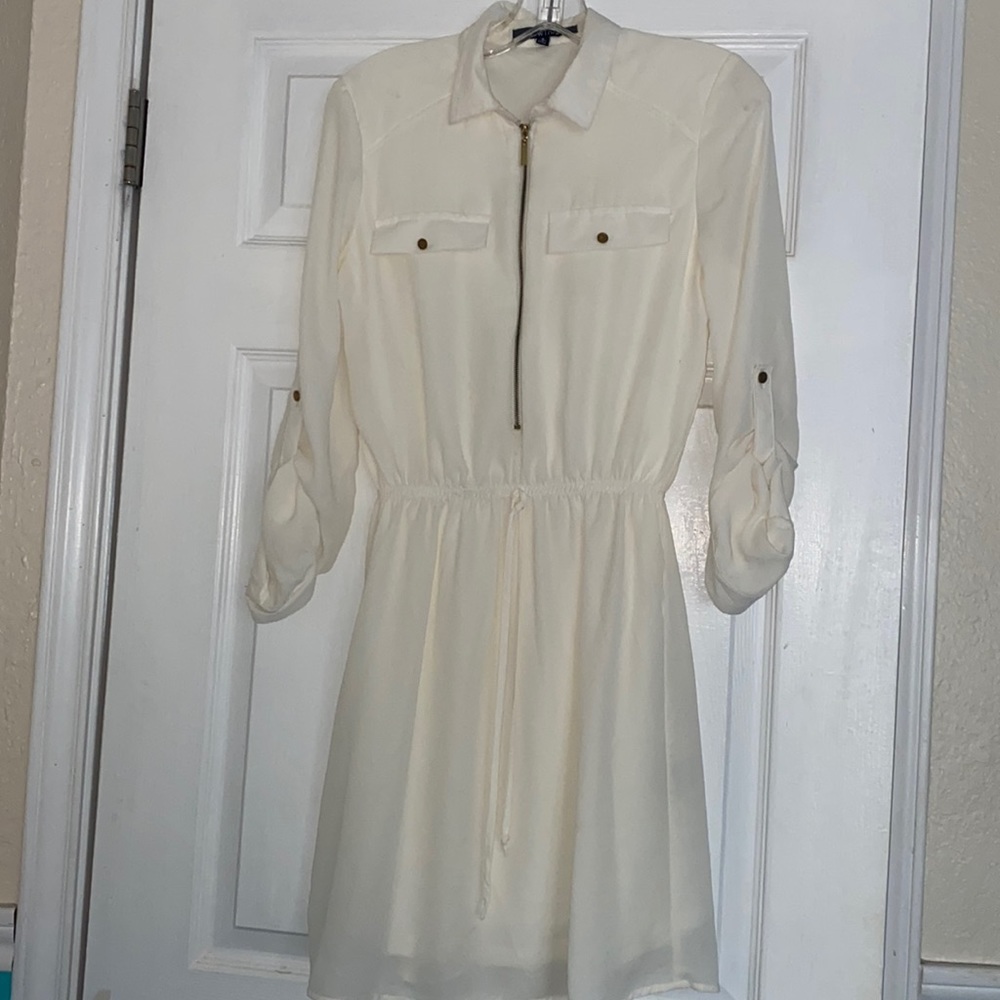New Look cream color dress; size S